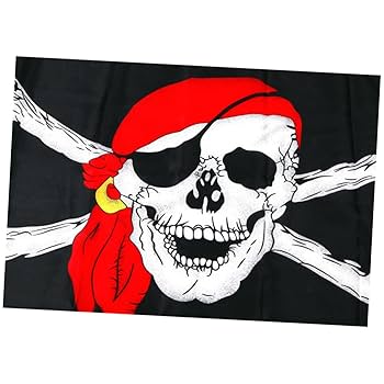 Amazon.co.jp: BCOATH 2個 海賊髑髏旗 ハロウィン海賊旗両面 庭